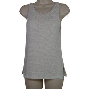 Studio Birkin Knit Tank Top Sweater Women Size XS S With Cut-Out Back Sleeveless